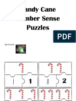 Candy Cane Number Sense Puzzles