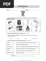 Download Simple Machines Worksheet - Sept 2008 by Nina SN6089145 doc pdf