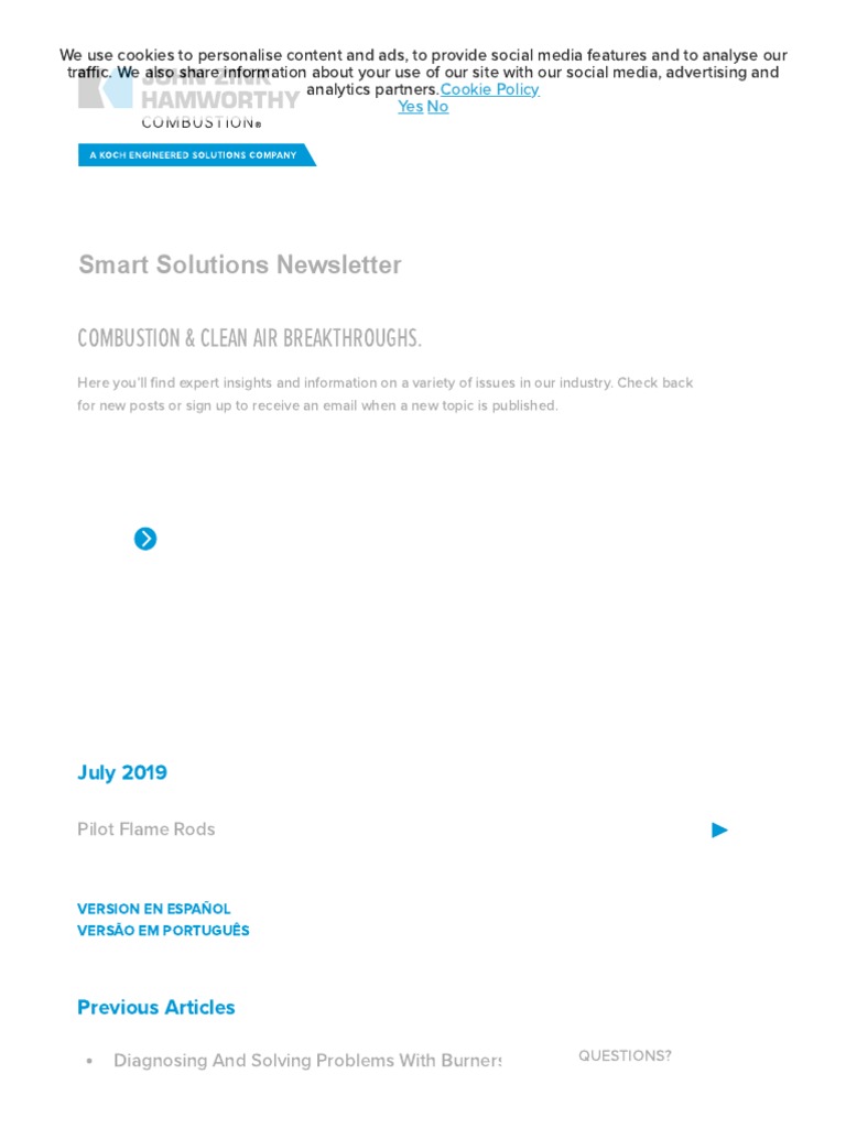 Pilot Flame Rods John Zink Hamworthy Combustion PDF Rectifier