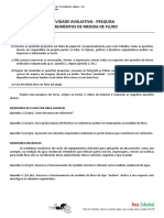 IFAL - Atividade Avaliativa sobre Instrumentos de Medida de Fluxo