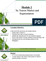 Module 2. The Tourist Market and Segmentation