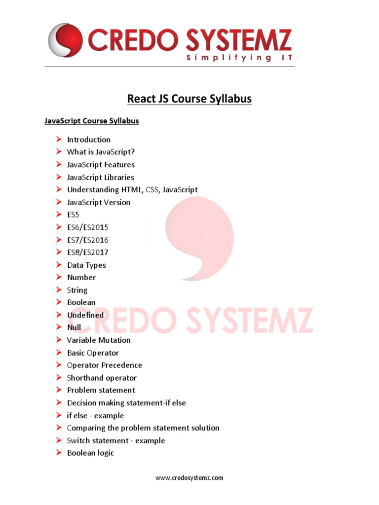 React Js Training Online