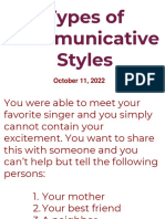 Communicative Styles