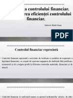 Eficacitatea Controlului Financiar