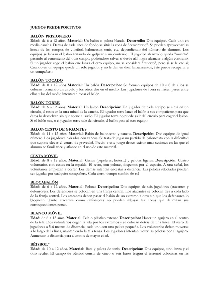Juegos Predeportivos Lanzador Pelota