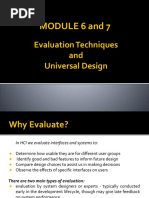 HCI Module 6 and 7