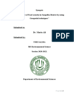 Assessment of Food Security in Sargodha District Using Geospatial Techniques