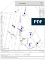 Plano de levantamiento de red BT con convenciones y código de colores