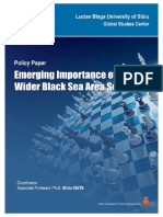 Policy Paper: Emerging Importance of Wider Black Sea Area Security, Coord. Silviu NATE