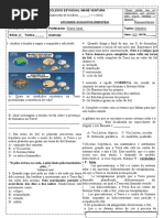 Avaliação Ciências 3bim 9°ano