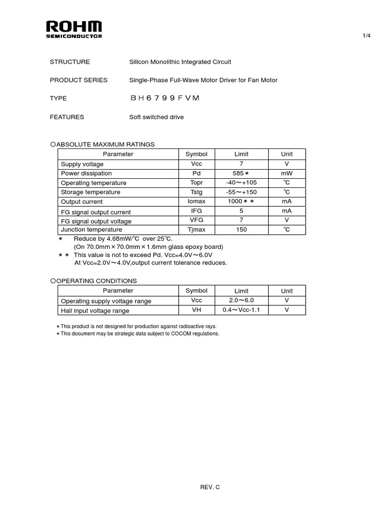 BH679 Datasheet PDF Capacitor Power Supply
