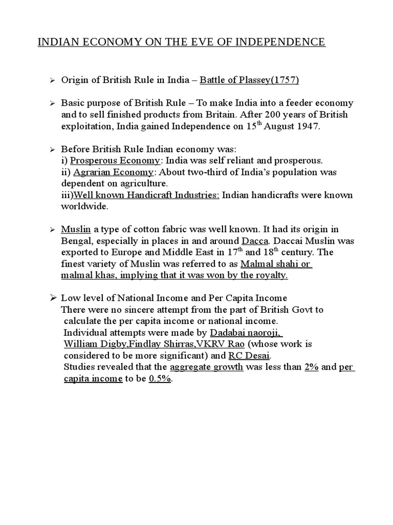 Economic Impact of British Rule in India | PDF | British Raj | Cotton