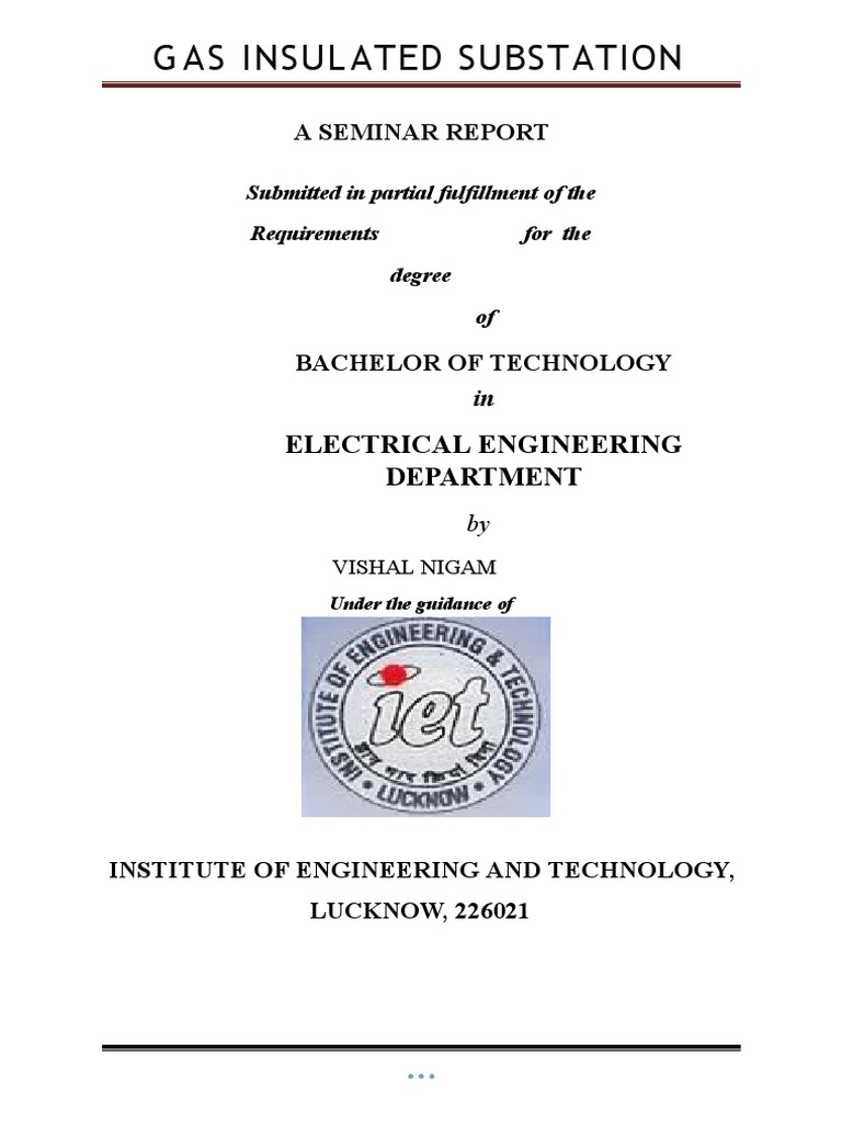 Gas Insulated Substation | PDF | Electrical Substation | Transformer