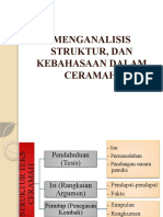 Menganalisis Struktur Dan Kaidah Kebahasaan Ceramah