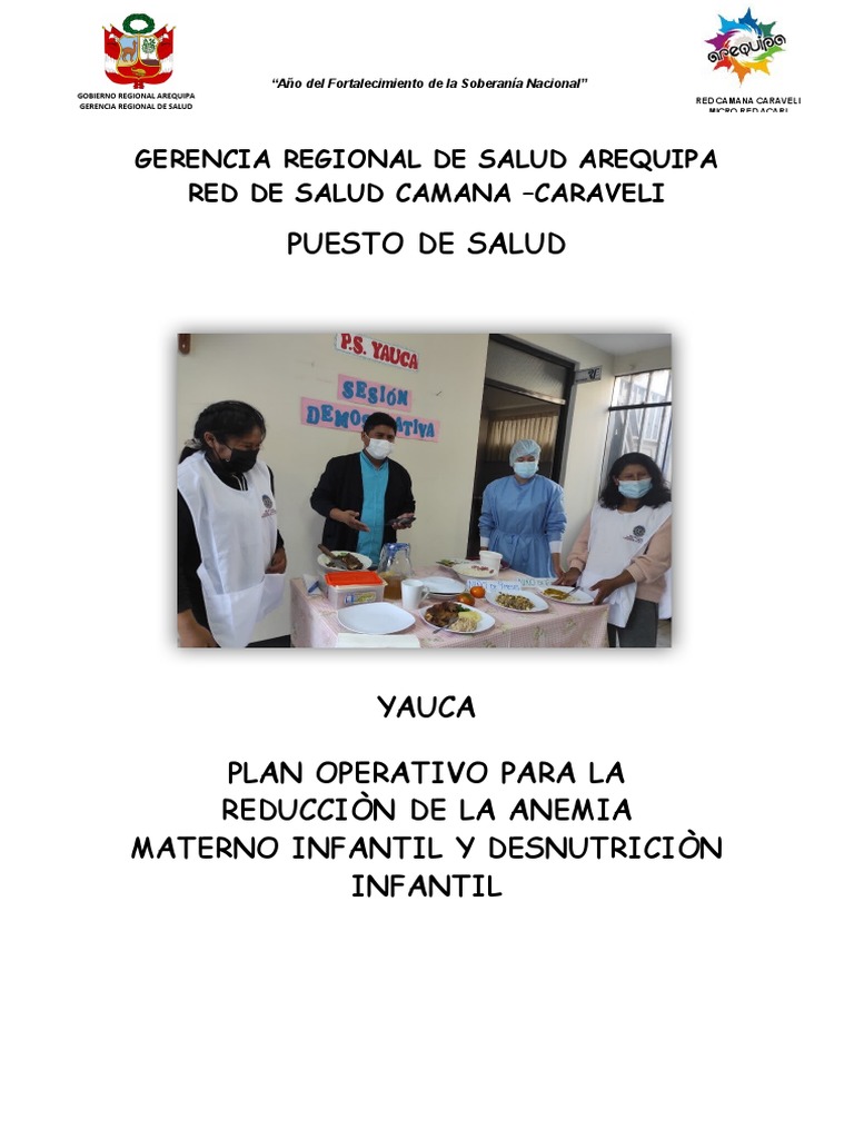 Plan de Acción contra la Anemia Infantil | PDF | Nutrición | Dieta y ...