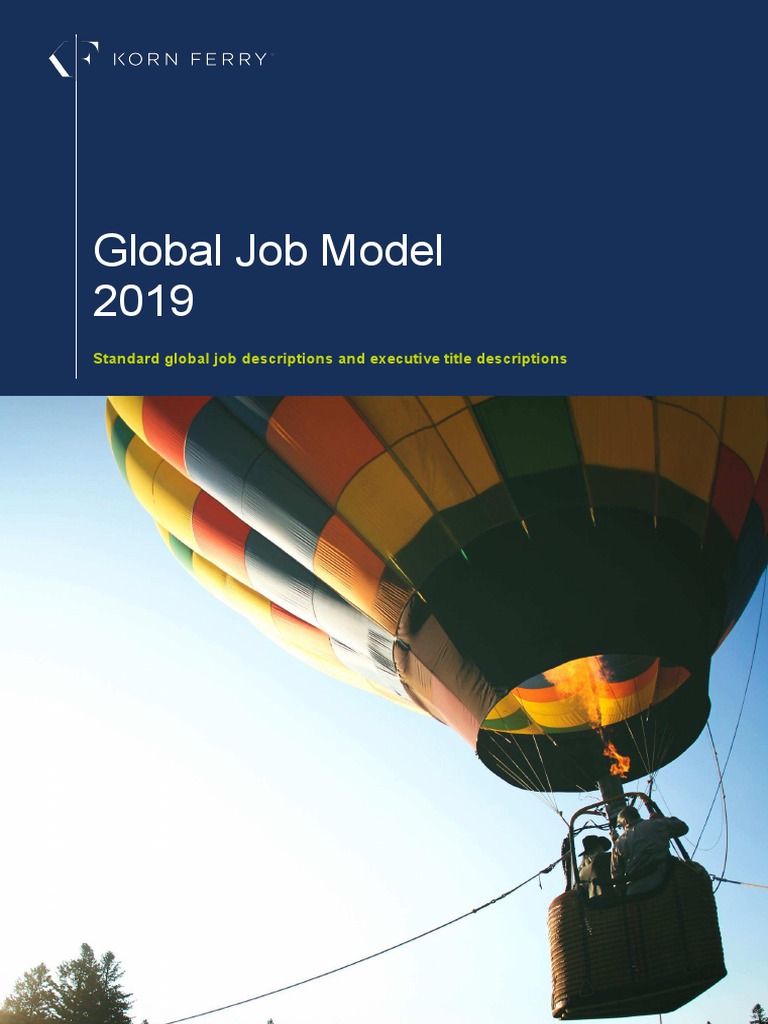 Korn Ferry Core Job Model 2019 Job Profiles Ref Levels PDF