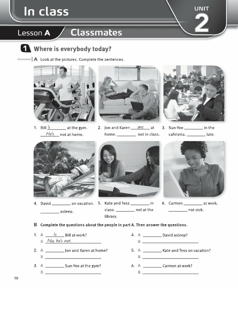 Workbook Unit 2 | PDF