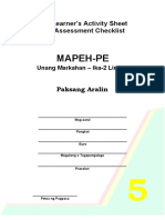 Mapeh Alm Template Tagalog