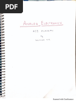 Razavi Analog Electronics Notes PDF | PDF