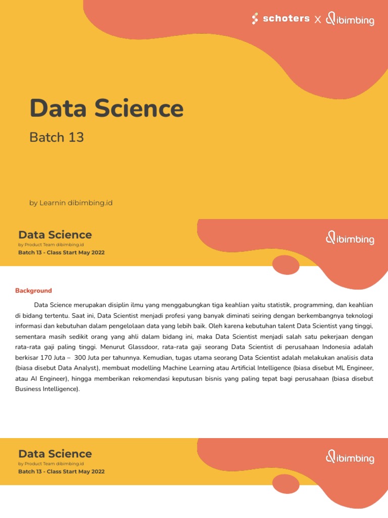 Data Science Batch 13 Syllabus (Ind) | PDF