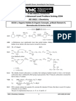 Chemistry Advanced Level Problem Solving (ALPS-4) - Solution