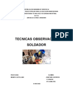 Técnicas de observación para soldador