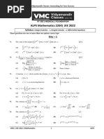 Maths Advanced Level Problem Solving (ALPS-4) - Paper