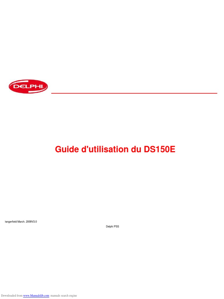 Guide d'utilisation du Delphi DS150E | PDF | Ordinateurs