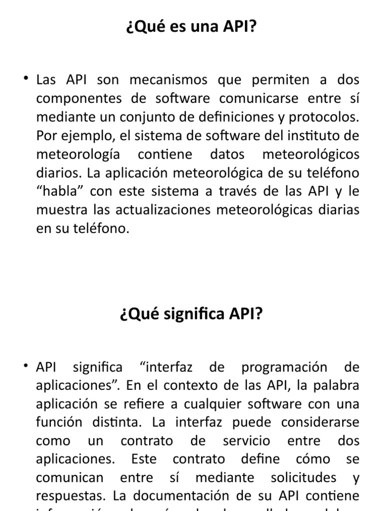 Qué Es Una API | PDF | Red mundial | Internet y web