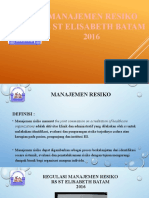 Presentasi Manajemen Resiko 2016