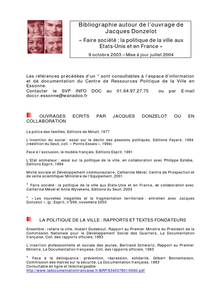 Travaux de donzelot pdf