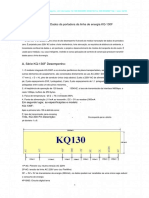 Dados técnicos sobre o módulo transceptor KQ-130F para transmissão de dados via linha elétrica