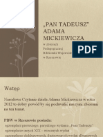 Pan Tadeusz Prezentacja