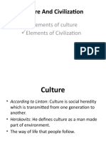 Culture and Civilization