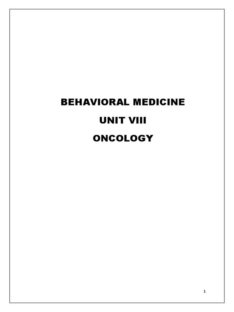 Psycho Oncology PDF
