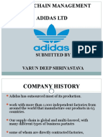 Supply Chain Management Adidas LTD: Submitted by Varun Deep Shrivastava