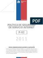 Política de Seguridad de Servicio Internet P-02-2011