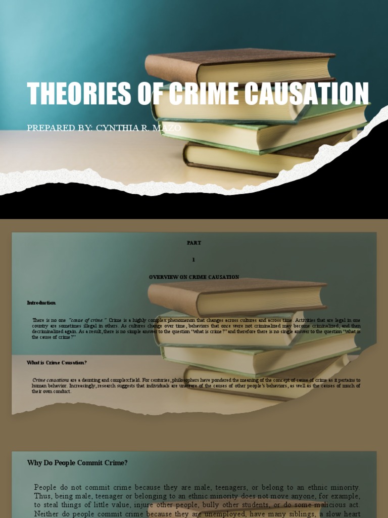 Theories of Crime Causation PDF