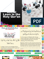 Social Laws in The Holy Qur - An