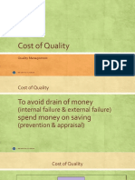 Cost of Quality - Bilal Mian CUI Sahiwal