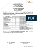 Certificados de Promoción 2021 - 2022 Egb