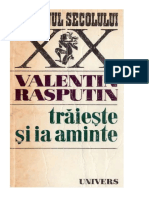 Valentin Rasputin - Trăieşte Şi Ia Aminte 1.0 (Literatură)