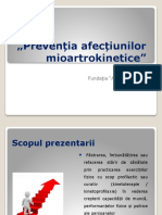 Preventia Afectiunilor Mioartrokinetice