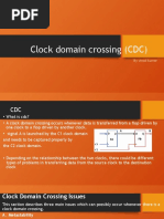 Clock domain crossing (CDC)