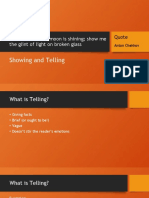 Showing vs Telling in Writing