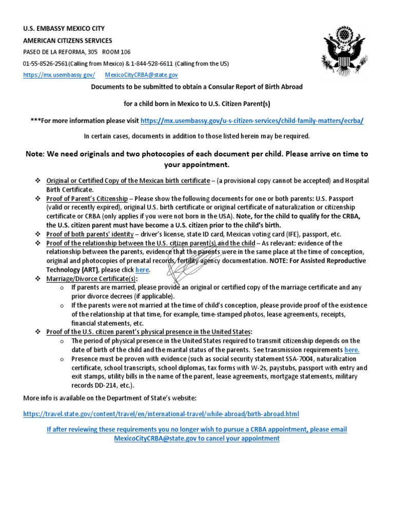 CRBA Checklist PDF