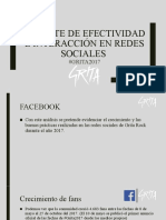 Reporte de Efectividad e Interacción en Redes Sociales Grita 2017