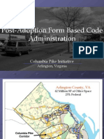 Post-Adoption Form Based Code Administration: Columbia Pike Initiative