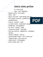 Vocabulario Idioma Garífuna