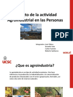 Impacto de La Actividad Agroindustrial en Las Personas